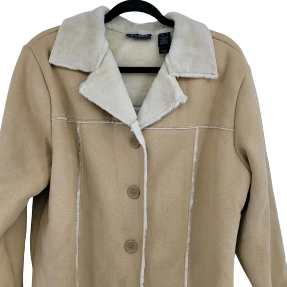 CRAZY HORSE Cream Teddy Jacket - Picture 2 of 6